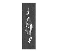 LDIYEU Fusée Spatiale Étoile Noire Grip de Skateboard Bande Grip Antidérapante Auto-adhésif Griptape de Longboard sans Bulles 33"X 9"(1pcs)