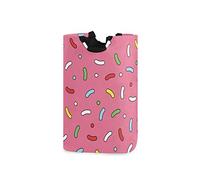 LDIYEU Jolies Choses Roses Grand Panier à Linge Pliage Étanche Rangement Corbeille à Linge avec Poignées pour Maison Buanderie