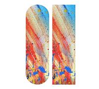 LDIYEU Main Dessiner Art Aquarelle Coloré Grip de Skateboard Bande Grip Antidérapante Auto-adhésif Griptape de Longboard sans Bulles 33"X 9"(1pcs)