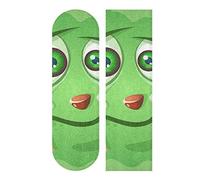 LDIYEU Monstre Fou Vert Grip de Skateboard Bande Grip Antidérapante Auto-adhésif Griptape de Longboard sans Bulles 33"X 9"(1pcs)