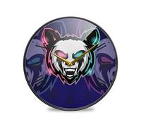 LDIYEU Monstre Panda en Colère Murale Décoratif Moderne Horloge de Mur Circulaire Silencieuse Horloges pour Enfant Garçons Le Bureau à Domicile Cuisine Chambre école Décor(9.5In 11.9In)