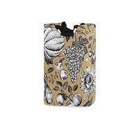LDIYEU Pair Tournesol Fruit Orange Grand Panier à Linge Pliage Étanche Rangement Corbeille à Linge avec Poignées pour Maison Buanderie