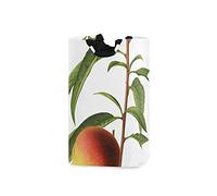 LDIYEU Pêcher Fruit Grand Panier à Linge Pliage Étanche Rangement Corbeille à Linge avec Poignées pour Maison Buanderie