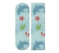 LDIYEU Poissons Bleus Grip de Skateboard Bande Grip Antidérapante Auto-adhésif Griptape de Longboard sans Bulles 33"X 9"(1pcs)