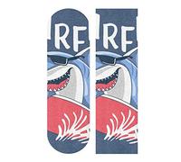 LDIYEU Surfer Cartoon Cool Requin Grip de Skateboard Bande Grip Antidérapante Auto-adhésif Griptape de Longboard sans Bulles 33"X 9"(1pcs)