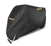 LDJSNC Housses Moto Spécial Bâche pour Fantic Caballero Flat Track 125 250 500 Rally/Scrambler 500, Oxford Tissu Respirant Impermeable Anti-Poussière Housse Moto, Bache Moto Accessoires,A Black