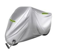 LDJSNC Housses Moto Spécial Bâche pour Triumph Tiger 800 XC 2010-2014 800 XCX XCa XR XRx XRt, Oxford Tissu Respirant Impermeable Anti-Poussière Housse Moto, Bache Moto Accessoires,B Silver