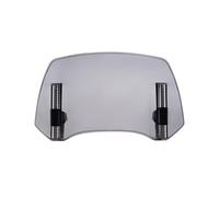 LDJSNC Pare-Brise Moto pour Harley Davidson Heritage Softail 1987-2017, Extension Pare-Brise Réglable à Clipser, Déflecteur Vent Moto Universel, Réduction du Bruit Protection du Vent,B-Smoke