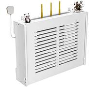 lDKDUS Armoires étagère Flottante, boîtes de Rangement du routeur WiFi, Plaque de Rangement de la Bougie de Suspension Murale, Support de Fil d'alimentation du câble en Bois
