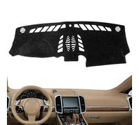 LDKH Tapis de Tableau de Bord pour Porsche Cayenne 958 2011~2017 GTS Turbo S, Protection Solaire AntidéRapante, Couverture de Tableau de Bord, Protecteur de Tapis