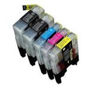 LDLC pack économique compatible Brother LC-1280XL / 1240 / 1220 (2x BK + C + M + Y) - Lot de 5 cartouches (2 noires + 1 cyan + 1 magenta + 1 jaune)