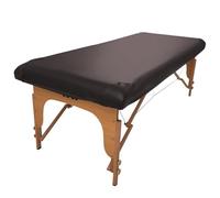 LDLCYCN Café,195 * 90 * 18cm, Imperméable À l'eau Couverture Lit Massage Résistant À l'huile Table De Massage Drap De Lit Cuir PU Wrap Élastique Tout Rond Couverture De Lit Spa