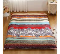 LDLCYCN E,135x190cm, Housse De Matelas Futon Queen/King Size avec Fermeture À Glissière Couvre - Lit Japonais Entièrement Enveloppé Matelas Pliant Housse De Matelas Futon Anti - Poussière