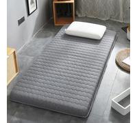 LDLCYCN Grey/8cm,80 * 190cm, Surmatelas Futon Surmatelas Futon Japonais Épaisseur 5 Cm/8 Cm Tapis Tatami Matelas De Sol Traditionnel Confortable Tapis De Sol pour Dortoir Et Camping