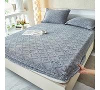 LDLCYCN Greya,180 * 200cmKING, Luxe Couverture Protectrice du Matelas Queen King Taille Jumelle Feuille Montée Couverture Matelas Couverture De Matelas avec Poche Profonde De 10'' Couverture De Lit