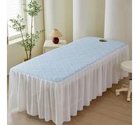 LDLCYCN Jupe De Lit De Table De Massage avec Trou Beauté Massage Spa Couverture Canapé