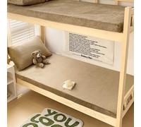 LDLCYCN Marron,80x200cm, Drap-Housse en Velours Lait Couvre-Matelas Taille Double Protège-Matelas Enveloppement Complet Chaud Et Confortable Poche Profonde Couvre-Lit Anti-Poussière Dortoir