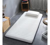 LDLCYCN White/5cm,180 * 200cm, Surmatelas Futon Surmatelas Futon Japonais Épaisseur 5 Cm/8 Cm Tapis Tatami Matelas De Sol Traditionnel Confortable Tapis De Sol pour Dortoir Et Camping