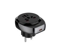 LDNIO Adaptateur de Universel 3250 W 20 W PD Type-C Chargeur Rapide Convertisseur de Puissance Mondial Tout-en-un Prise Internationale Prise UE