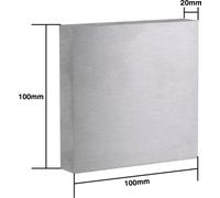LDO Motors 6061 Aluminum Block - 100 x 100 x 20 mm
