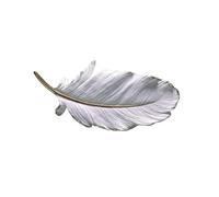 LDOZ Décoration Murale 3D en Plumes, Support Mural en résine en Forme de Plume pour Jardin, Chambre, décoration intérieure/extérieure(L)