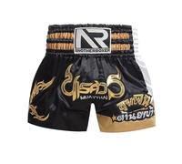 LDOZ MMA Muay Thai Shorts Unisexe BJJ Arts Martiaux Boxe entraînement Fitness Short de Course(Black,M)