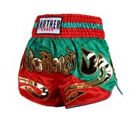 LDOZ Short Muay Thai BJJ MMA Short de Boxe Sanda Arts Martiaux Combat Pantalon d'entraînement Unisexe(Green,L)