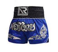 LDOZ Short Muay Thai MMA BJJ Kick Boxing Training Cage Short de Combat pour Hommes et Femmes(Blue 2,XXX-Large)