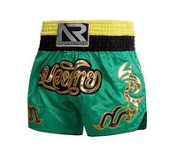 LDOZ Short Muay Thai MMA BJJ Kick Boxing Training Cage Short de Combat pour Hommes et Femmes(Green,XXX-Large)