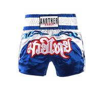 LDOZ Short Muay Thai MMA Kick Boxing Arts Martiaux Short d'entraînement de Gymnastique avec Cordon de Serrage pour Enfants et Aldul(Blue,XS)