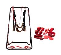 LDOZ Support de balançoire Sexuelle BDSM, balançoire réglable avec Support et Ensemble de Bondage, Meubles sexuels pour Chambre à Coucher, Jouets sexuels(Set 2)