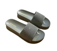 LDOZ Women Fashion Thick Soled Slippers Comfortable Soft Beach Slippers for Street Shopping Dating(Green)