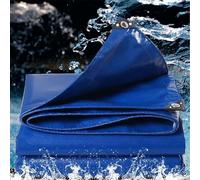 LDQBF Bâche de Protection Exterieur avec Oeillets,6x9.5m 460g/m² PVC bache Imperméable Résistante aux Déchirures UV Intempéries,Bâche Multi-Usage pour Meubles de Jardin Bleu