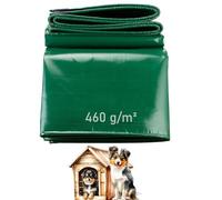 LDQBF Bâche étanche,0.5x3m 460g/m² PVC bâche bâche imperméable avec œillets Couverture de Haute densité Vert