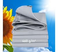 LDQBF Bâche imperméable,0.5x8m 460g/m² PVC bache Multi-Usage Imperméable Abri de Randonnée Léger à l'eau Gris