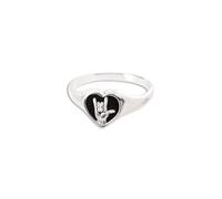 LDS Bague en argent sterling 925 avec inscription « I Love You », 4 UK, Argent sterling, Pas de pierre précieuse