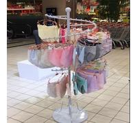 LDTTYRC Présentoir à vêtements en métal sur Pied pour Magasin de vêtements, présentoir à sous-vêtements, présentoir à Soutien-Gorge, présentoir à sous-vêtements pour Magasin de vêtements m