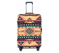 LDTVSFZQ Housse de bagage de voyage à motif de style sud-ouest élastique, lavable, protection anti-rayures pour valises de 45,7 à 81,3 cm, noir, Medium