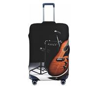 LDTVSFZQ Housse de bagage de voyage pour instrument de musique, guitare, élastique, lavable, anti-rayures, pour valise de voyage de 45,7 à 81,3 cm, noir, Medium