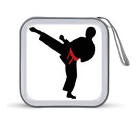 LDTVSFZQ Karate Boy Étui de rangement en plastique rigide pour CD, DVD, voiture, maison, bureau, voyage, Style :, Taille unique