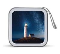 LDTVSFZQ Lighthouse Étui de rangement en plastique rigide pour CD, DVD, voiture, maison, bureau, voyage, Style :, Taille unique