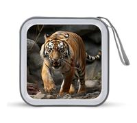 LDTVSFZQ Malayan Tiger Étui de rangement en plastique rigide pour CD, DVD, voiture, bureau, voyage, Style :, Taille unique