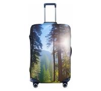 LDTVSFZQ National Parks Sunshine Trees Housse de protection élastique lavable anti-rayures pour valise de 45,7 à 81,3 cm, Noir , M