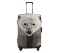 LDTVSFZQ Polar Bear Housse de protection élastique lavable anti-rayures pour valise de 45,7 à 81,3 cm, Noir , M