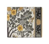 LDTVSFZQ Portefeuille imprimé à motif d'arbre - Double pliage - Portefeuille pour cartes de crédit - Portefeuille pour monnaie - Portefeuille avec fermeture éclair lisse pour femme - Style unique
