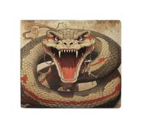 LDTVSFZQ Portefeuille imprimé serpent à ouverture complète, double pli pour cartes de crédit, porte-monnaie, portefeuille avec fermeture éclair lisse pour femmes et femmes, style, taille unique, Style
