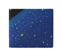 LDTVSFZQ Star Universe Portefeuille imprimé astronomie avec double pliage pour cartes de crédit et argent avec fermeture éclair lisse pour femme Style taille unique, Style :, Taille unique
