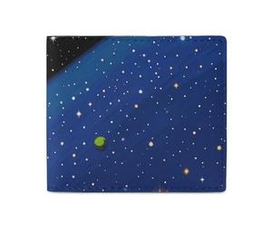 LDTVSFZQ Star Universe Portefeuille imprimé astronomie avec double pliage pour cartes de crédit et argent avec fermeture éclair lisse pour femme Style taille unique, Style :, Taille unique