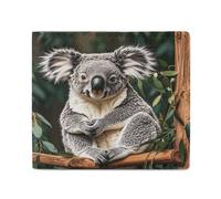 LDTVSFZQ The Lovely Koala Portefeuille imprimé complet, double pli pour cartes de crédit, porte-monnaie, portefeuille avec fermeture éclair lisse pour femmes et femmes, style, taille unique, Style