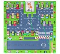 LDUMODUW Labyrinthe Magnétique, Jeux Montessori 3 4 5 6 7 8 Ans Jeu de Société en Bois Alphabet Puzzle Jouet Lettres Enfant Jeu Éducatif Voyage Cadeau Anniversaire Noël pour Ado Garçon Fille